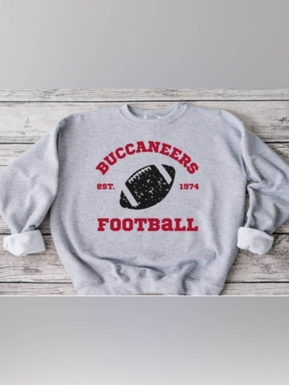 Buccaneers Retro Football Crewneck